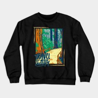 Travel is my therapy Ready for new adventure Wanderlust Explore the world vacation Crewneck Sweatshirt